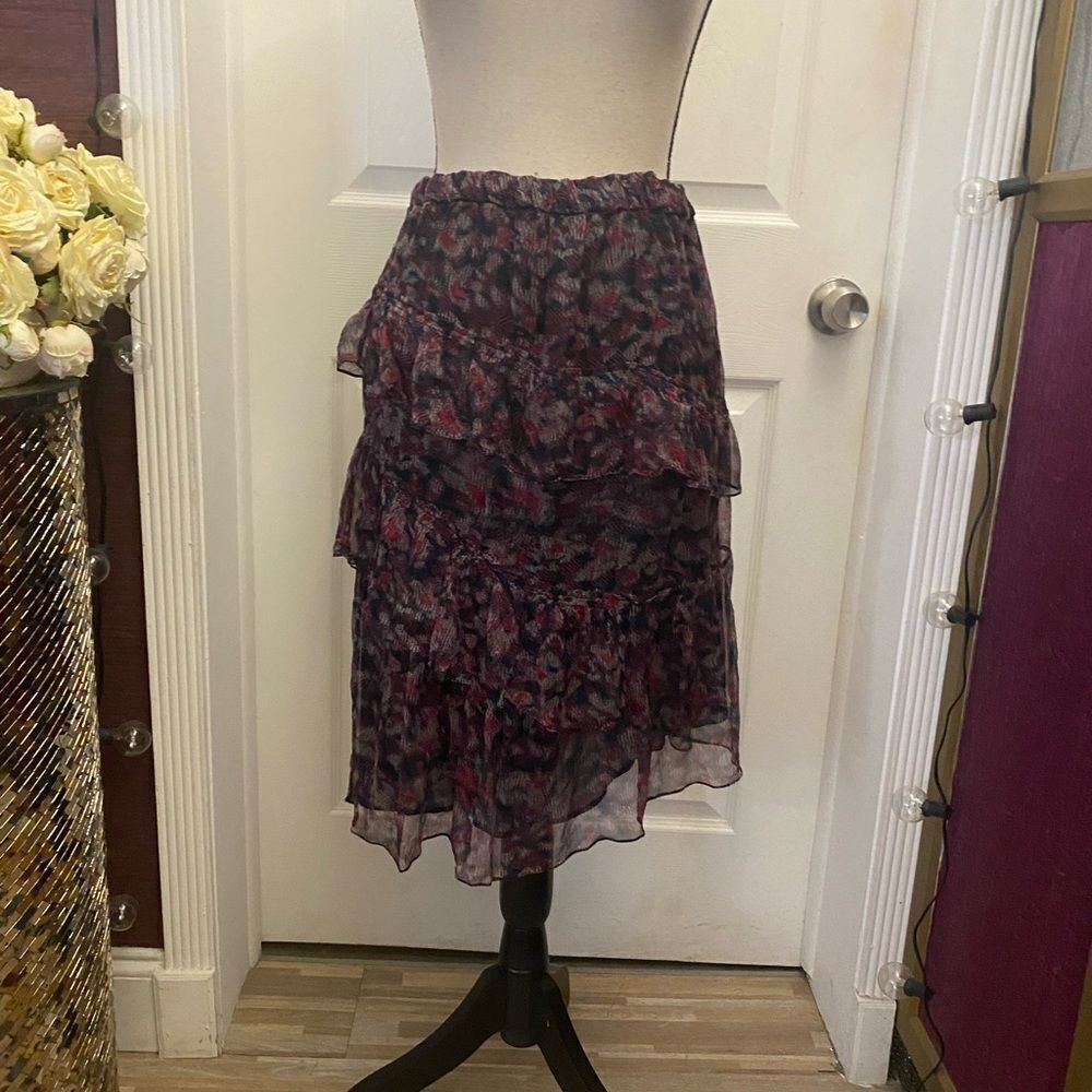 Iro 100% silk asymmetrical skirt, size 36(XS)